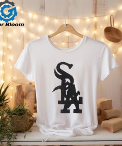 Chicago White Sox and Los Angeles Dodgers logo nested together shirt