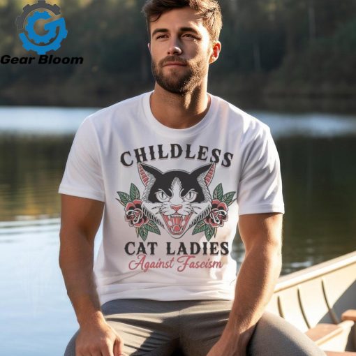 Childless Cat Lady Harris 2024 Childless Cat Ladies Against Fascism Prosecutor Felon 2024 T shirt