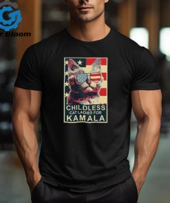 Childless Cat Lady Kamala Ladies for Kamala Harris President 2024 Vintage T shirt