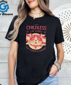 Childless Cat Lady Madam President Childless Cat Ladies For Kamala Harris 2024 T shirt