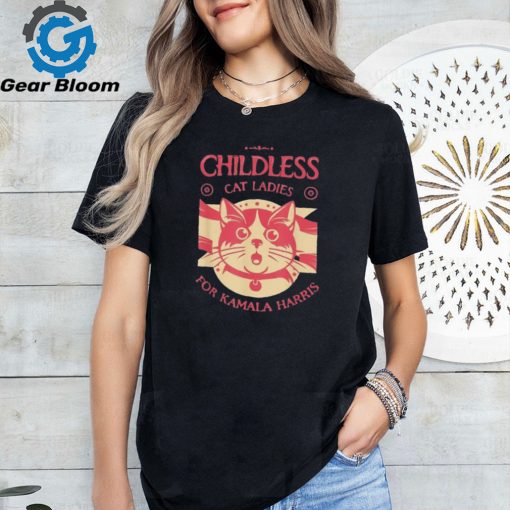 Childless Cat Lady Madam President Childless Cat Ladies For Kamala Harris 2024 T shirt