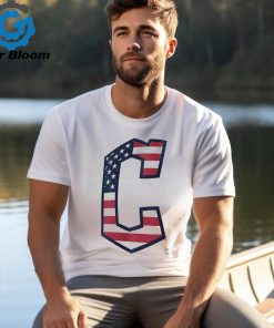 Cleveland Guardians C logo x Flag of the United States shirt