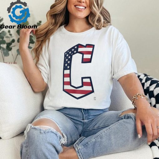 Cleveland Guardians C logo x Flag of the United States shirt