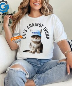 Cute cat Harris for president hat cats against Trump shirt