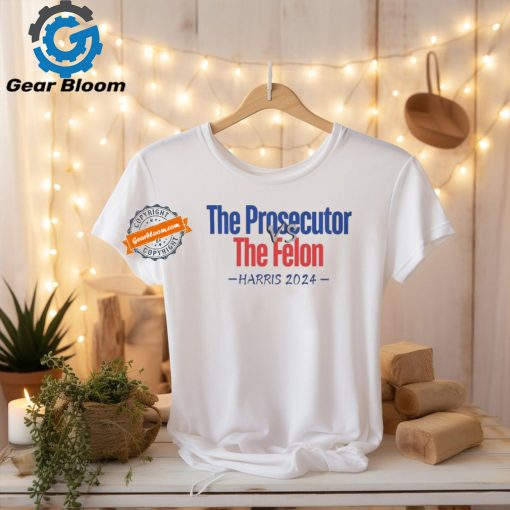 Design The Prosecutor VS the Felon Kamala Harris 2024 Softstyle T Shirt