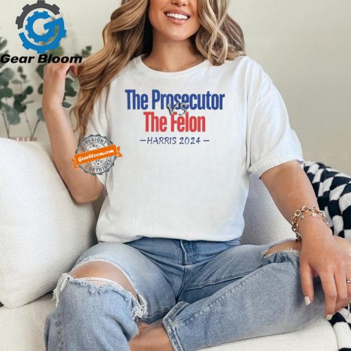 Design The Prosecutor VS the Felon Kamala Harris 2024 Softstyle T Shirt