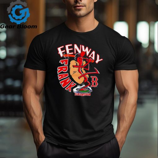 Fenway Frank hotdog bat Flavortown Boston Red Sox shirt