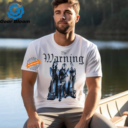 Funny The warining blue fade white 2024 shirt