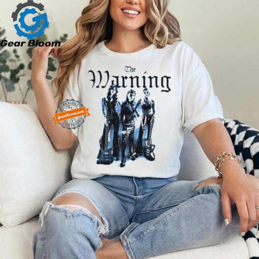 Funny The warining blue fade white 2024 shirt