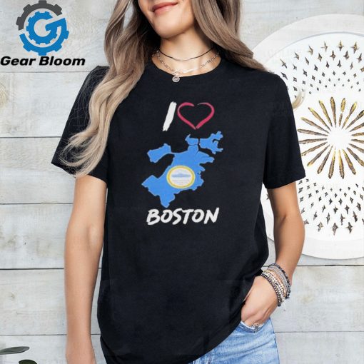 I Love Boston Bostonia Condita Logo T Shirt