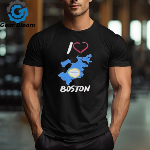 I Love Boston Bostonia Condita Logo T Shirt