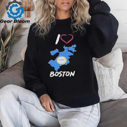 I Love Boston Bostonia Condita Logo T Shirt