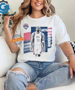 Jayson Tatum White USA Basketball 2024 Summer Olympics Player Cutout Unisex T Shirt