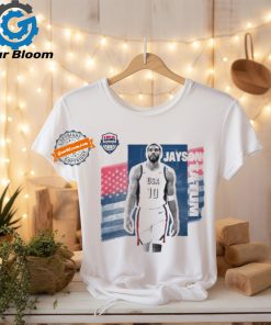 Jayson Tatum White USA Basketball 2024 Summer Olympics Player Cutout Unisex T Shirt