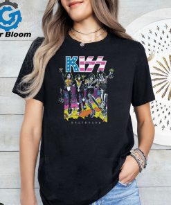 KISS Destroyer Flocked Blacklight Graphics Design T Shirt