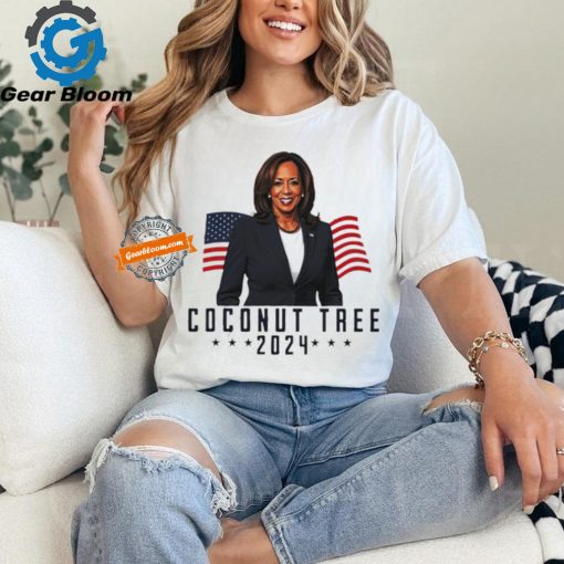 Kamala Harris 2024 Coconut Tree American flag shirt