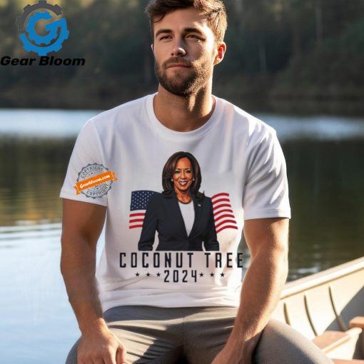 Kamala Harris 2024 Coconut Tree American flag shirt