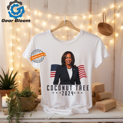 Kamala Harris 2024 Coconut Tree American flag shirt