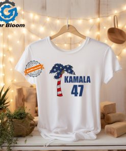 Kamala Harris 47 Coconut Tree USA Flag T Shirts