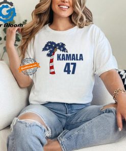 Kamala Harris 47 Coconut Tree USA Flag T Shirts