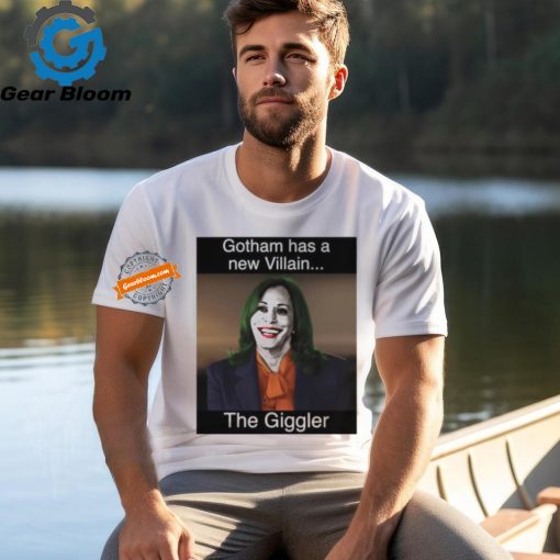 Kamala Harris Gotham Has A New Villain Kamala The Giggler Ladies Boyfriend Shirt