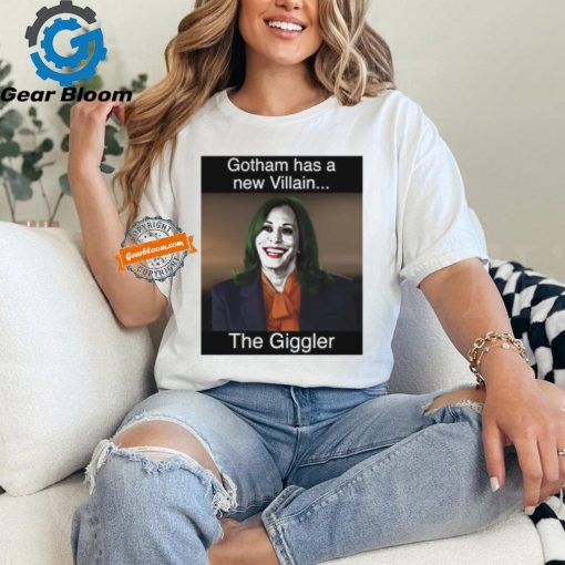 Kamala Harris Gotham Has A New Villain Kamala The Giggler Ladies Boyfriend Shirt