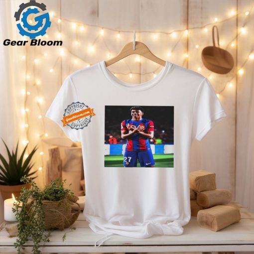 Lamine Yamal Barcelona Satin football player shirt