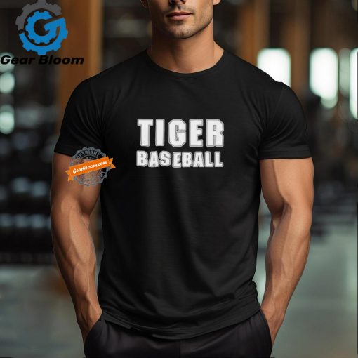 Larry Ragland Wearing Tiger Baseball Shirt