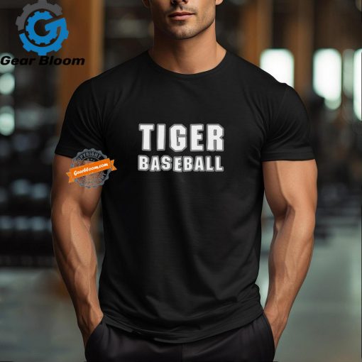 Larry Ragland Wearing Tiger Baseball T Shirt