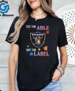 Las Vegas Raiders Autism See The Able Not The Label Shirt
