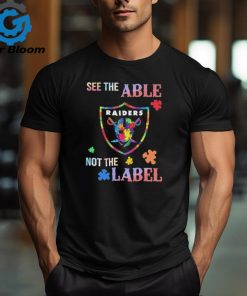 Las Vegas Raiders Autism See The Able Not The Label Shirt