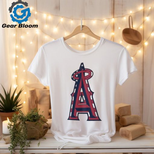 Los Angeles Angels Logo 4th Of July Flag Shirt