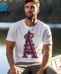 Los Angeles Angels Logo 4th Of July Flag Shirt