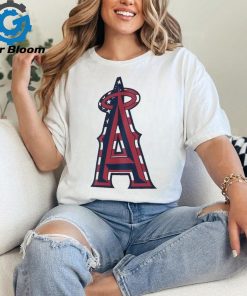 Los Angeles Angels Logo 4th Of July Flag Shirt