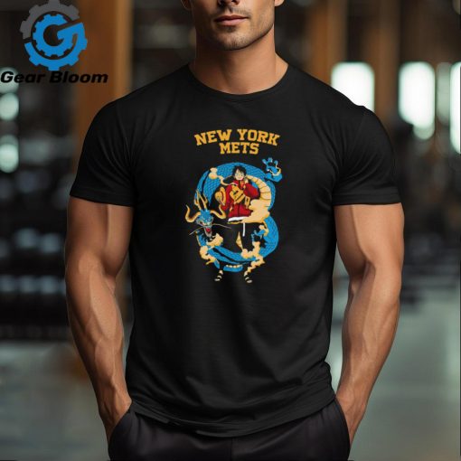 MLB Anime One Piece Luffy NY T Shirt