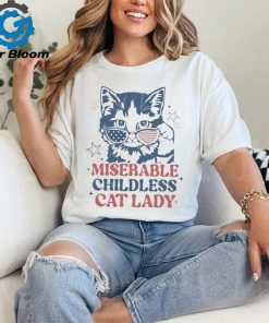 Miserable Childless Cat Lady Kamala Harris President 2024 T shirt