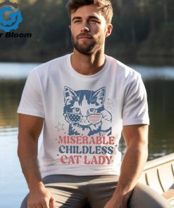 Miserable Childless Cat Lady Kamala Harris President 2024 T shirt