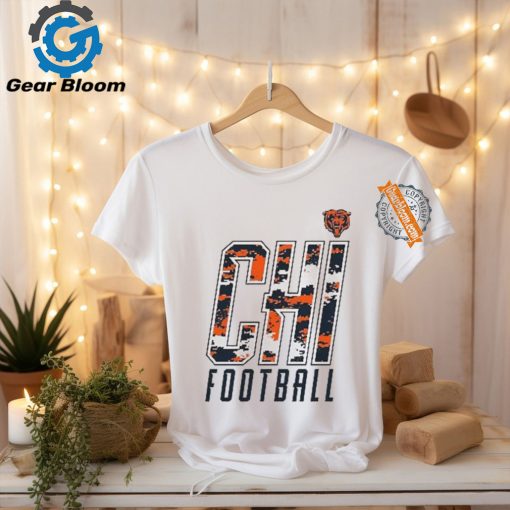 NFL Team Apparel Little Kids’ Chicago Bears Team Camo Dark Grey Heather T Shirt