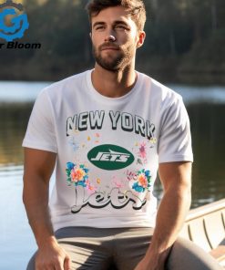 New York Jets Flower Logo Graphic Fleece Pullover T Shirt