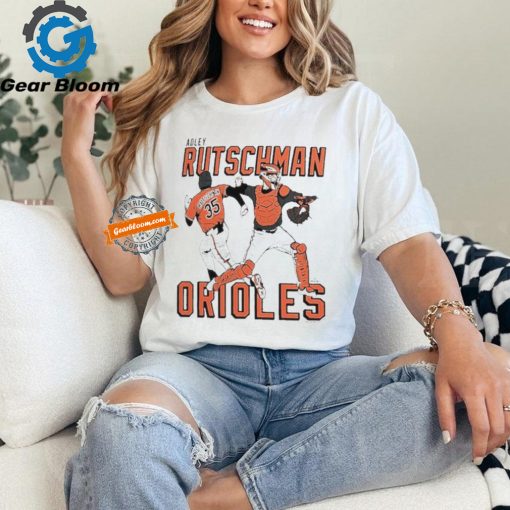 Official Adley Rutschman #35 MLB Baltimore Orioles Caricature Player t shirt