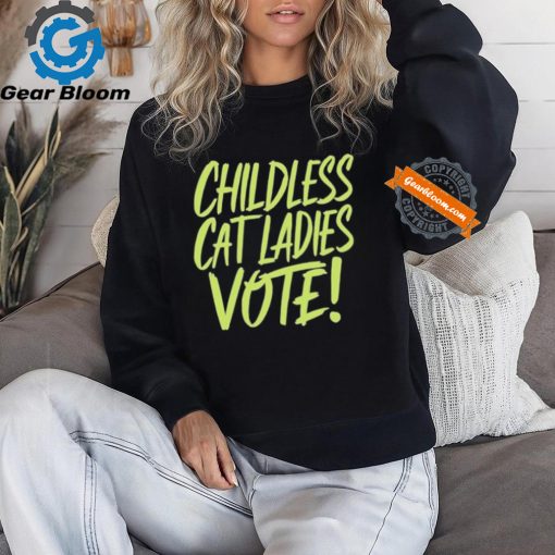 Official Alex cole childless cat ladies vote Kamala T shirt