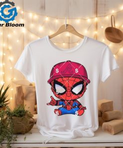 Official Baby Spiderman Atlanta Braves Baseball Shirt