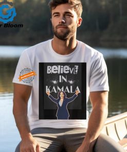 Official Believe in Kamala Harris for president 2024 raising arms T shirt