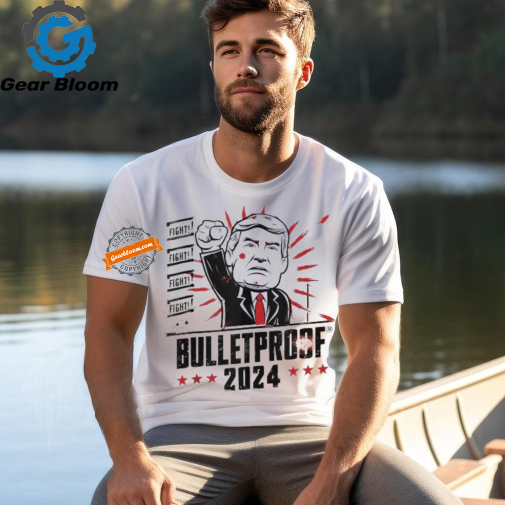 Official Bulletproof bloody ear bleeding butler Trump T shirt Official Bulletproof bloody ear bleeding butler Trump T shirt