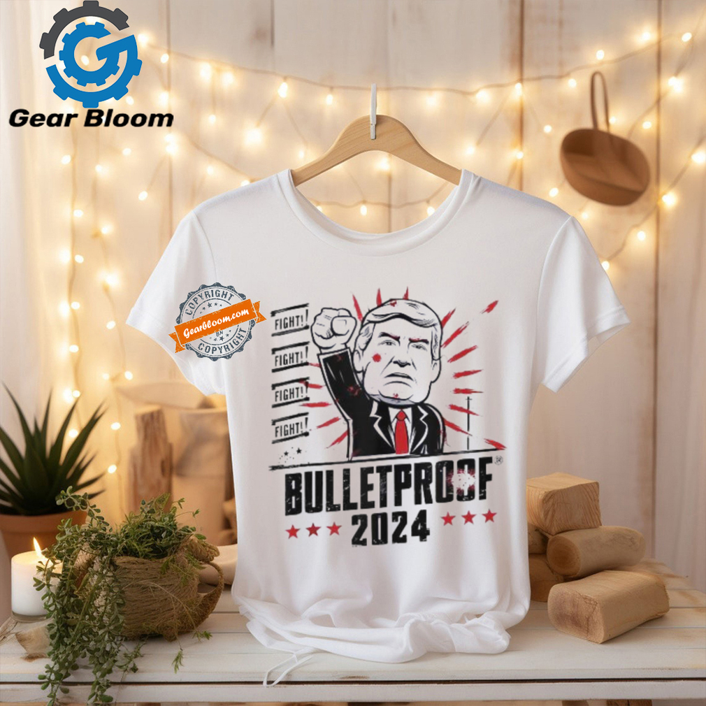 Official Bulletproof bloody ear bleeding butler Trump T shirt Official Bulletproof bloody ear bleeding butler Trump T shirt