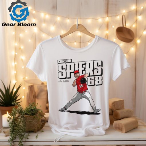 Official Carson Spiers MLB Cincinnati Reds #68 Player t shirt