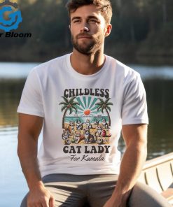 Official Childless Cat Lady For Kamala Shirt Madam President Kamala Harris 2024 Shirt