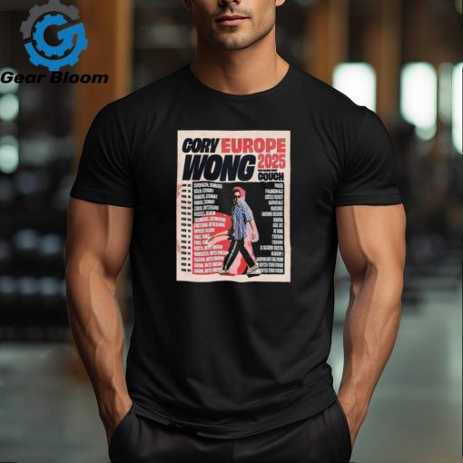 Official Cory Wong Shows Europe Tour 2025 Poster Shirt