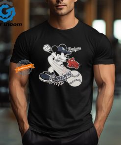 Official Disney Pitching Mickey Mouse Los Angeles Dodgers shirt