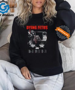 Official Dying Fetus 2024 European Tour Fall Poster shirt